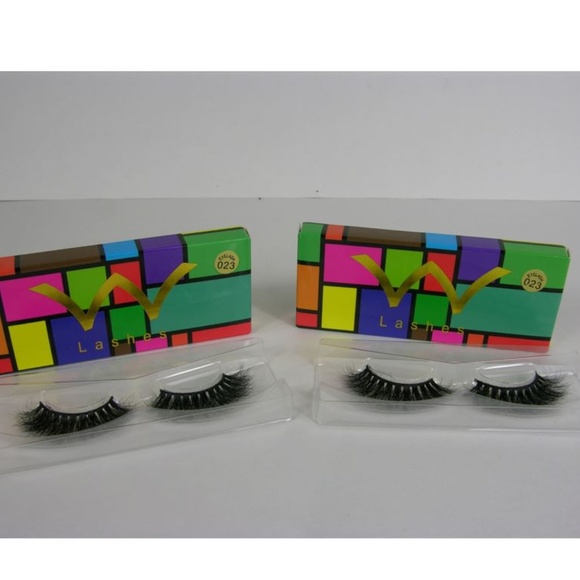 2 PAIRS! Handmade 100% Real Mink 3D Eyelashes (23) - Picture 2 of 5